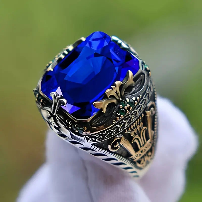 Klara Saphira Ring | Gold-Mix