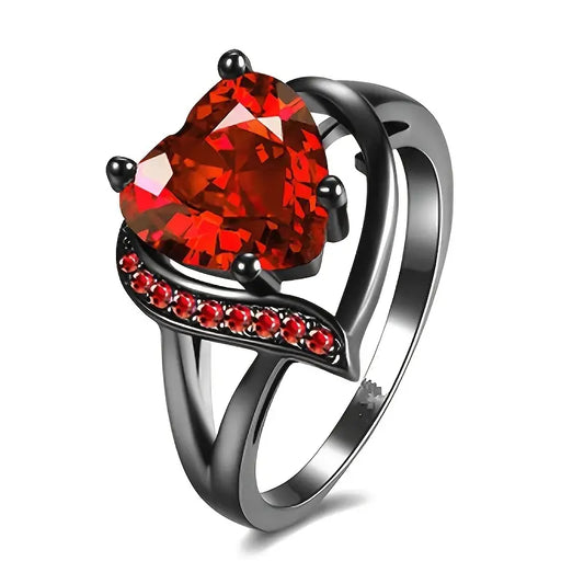 Calindra Rosethorn Ring | Schwarzes Finish