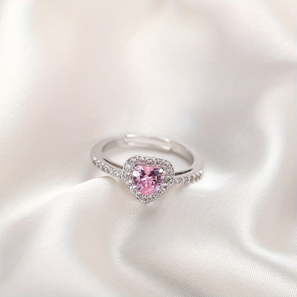 Rosekiss Herzring | Weißgold