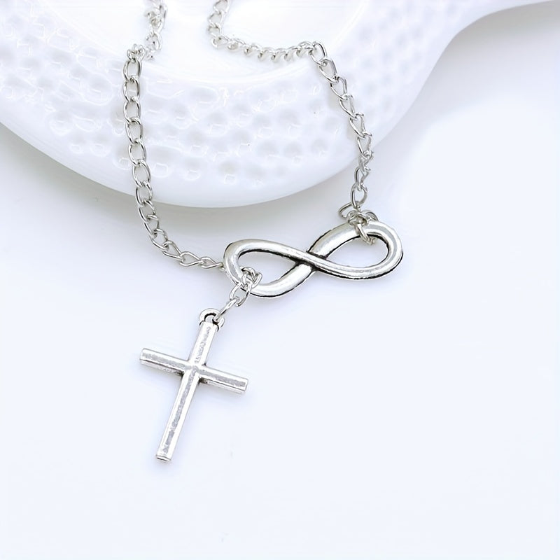 Ewiges Kreuz-Anhänger Halskette | Gold