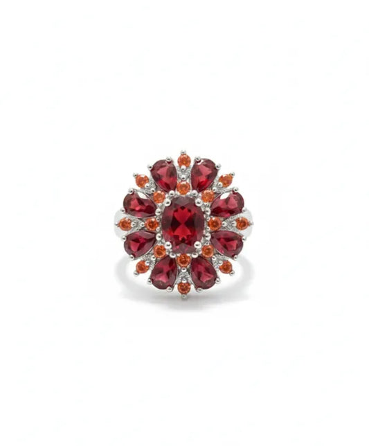 Ring "Scharlachrote Blüte" | Gold