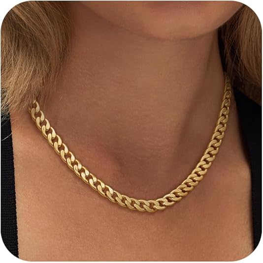 Massive kubanische Gliederkette | Gold