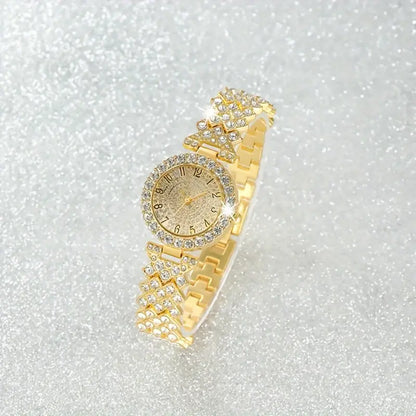 Luxe Radiance Gold Uhren- & Armband-Set | Gold