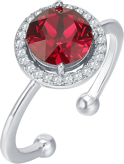 Rubinring „Crimson Glow Promise“ | Weißgold