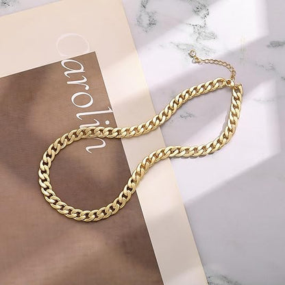 Massive kubanische Gliederkette | Gold
