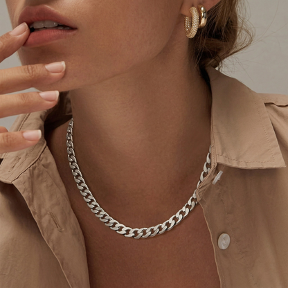 Massive kubanische Gliederkette | Gold