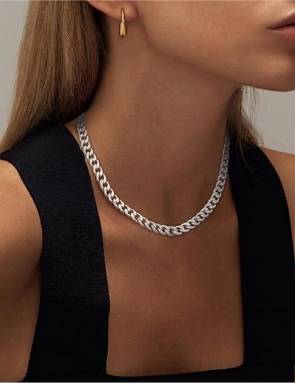 Massive kubanische Gliederkette | Gold