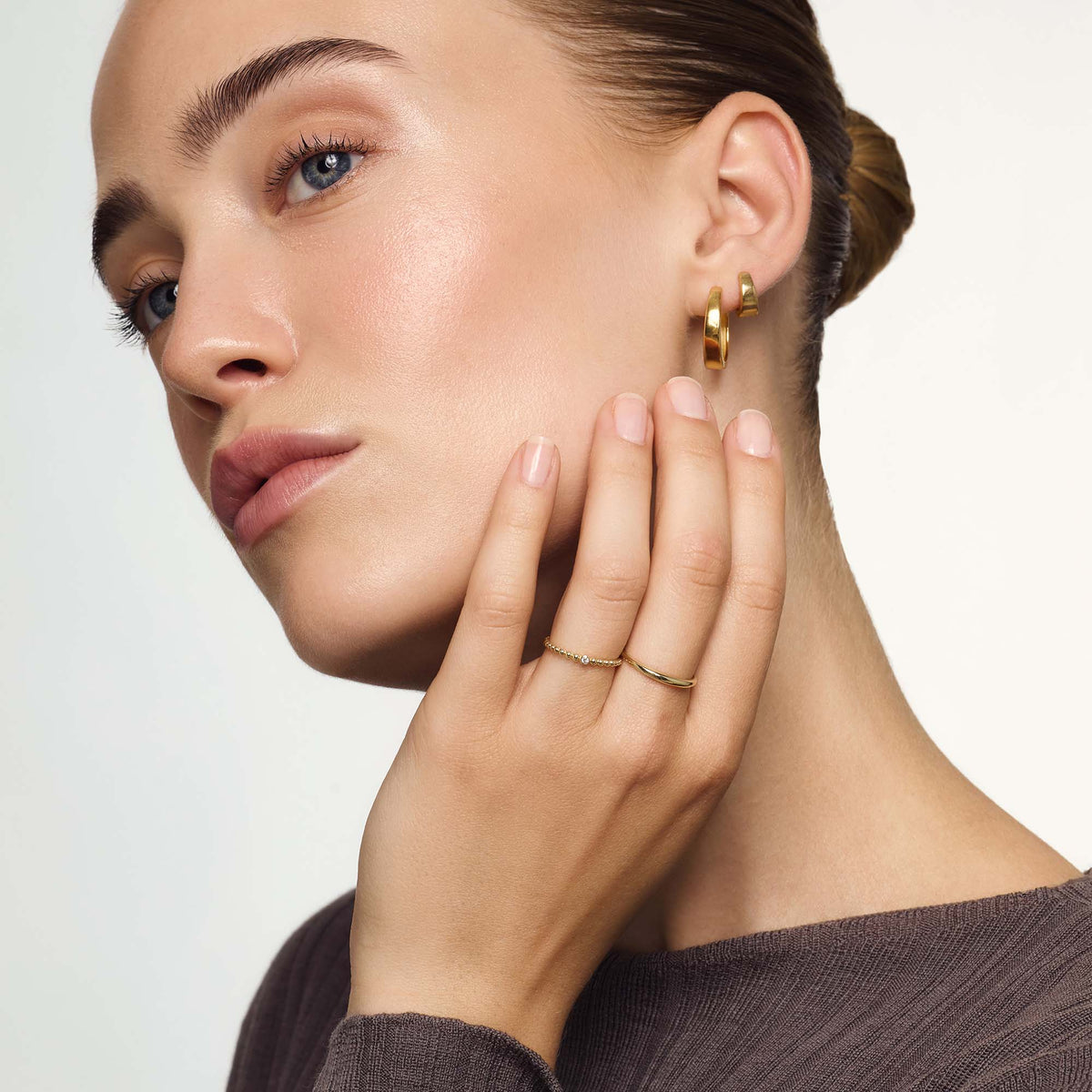 Schmaler Kuppelring | Gold