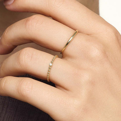 Schmaler Kuppelring | Gold