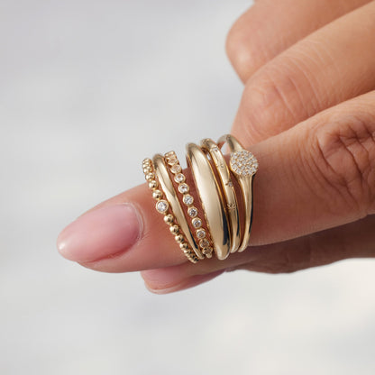Schmaler Kuppelring | Gold