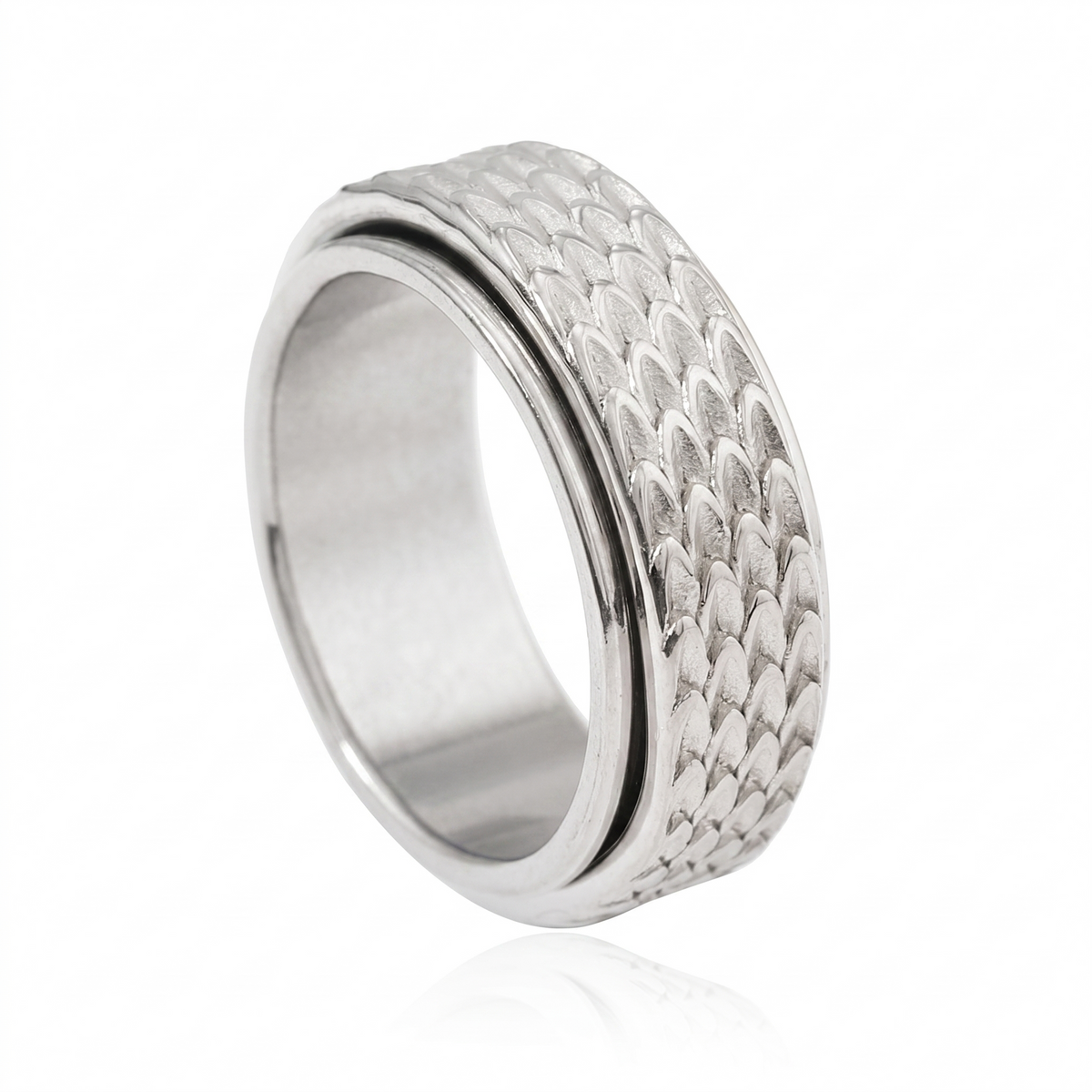 Toren Skalierbarer Spinner-Ring | Weißgold