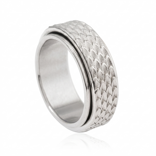 Toren Skalierbarer Spinner-Ring | Weißgold