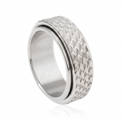 Toren Scale Spinner-Ring | Gold