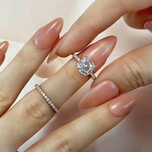 Brautkissen-Ring-Set, 2-teilig | Roségold