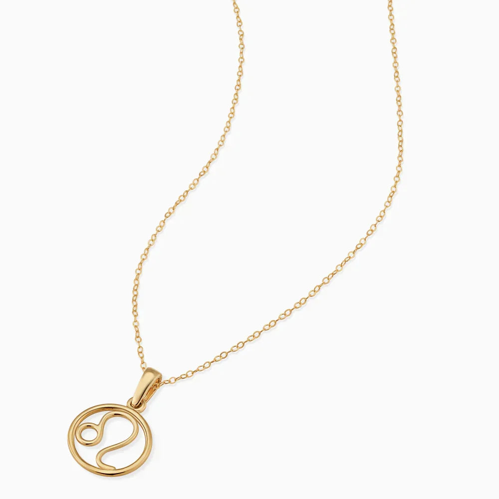 Zodiac sign necklace | Gold