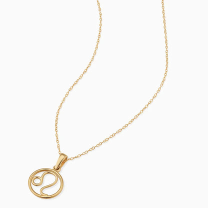 Zodiac sign necklace | Gold