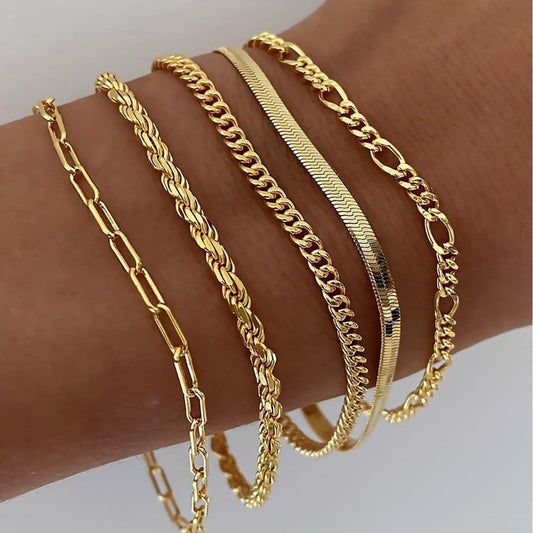 Ellis Renner Armband-Set | Gold