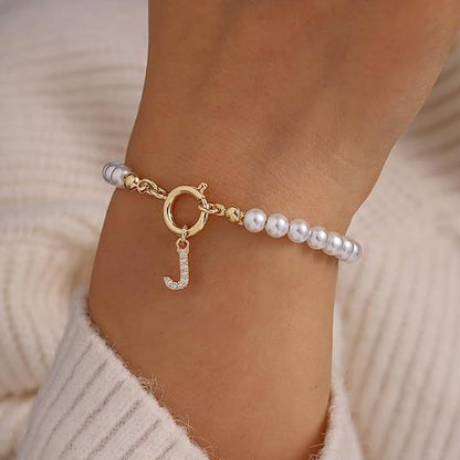 Auden Clé Buchstaben-Armband | Gold