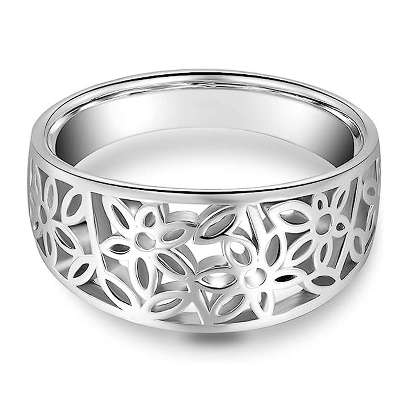 Zarter Blumenring Daria | Weißgold