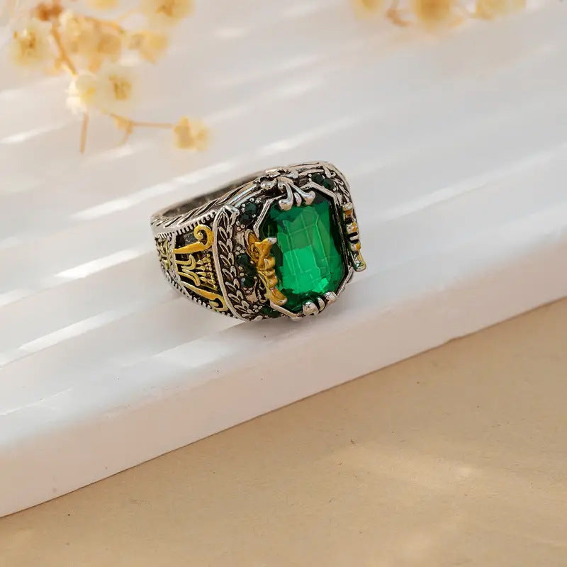 Klara Emerin Ring | Gold-Mix