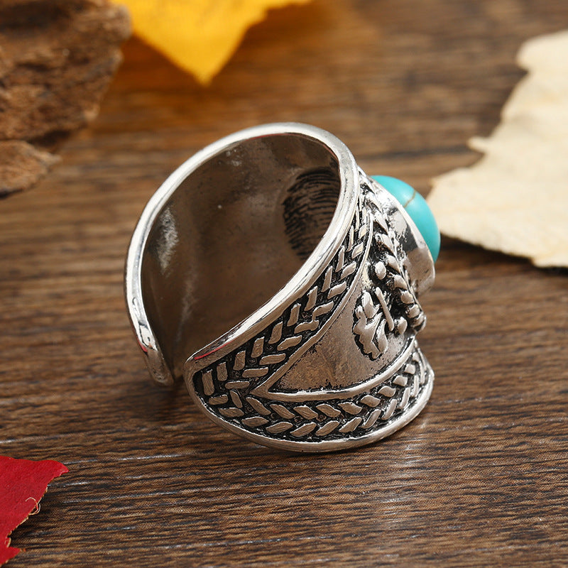 Ravik Stone Offener Ring | Weißgold