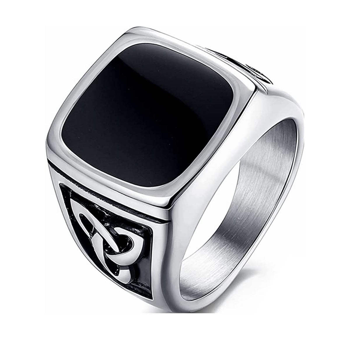 Siegelring mit schwarzem Onyx | Gold
