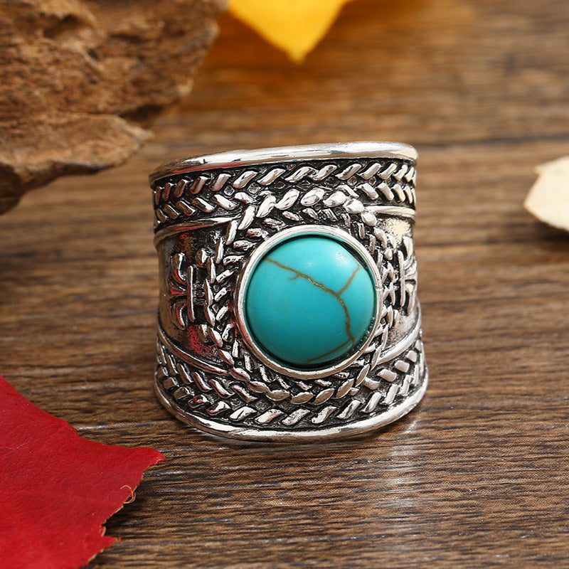 Ravik Stone Offener Ring | Weißgold
