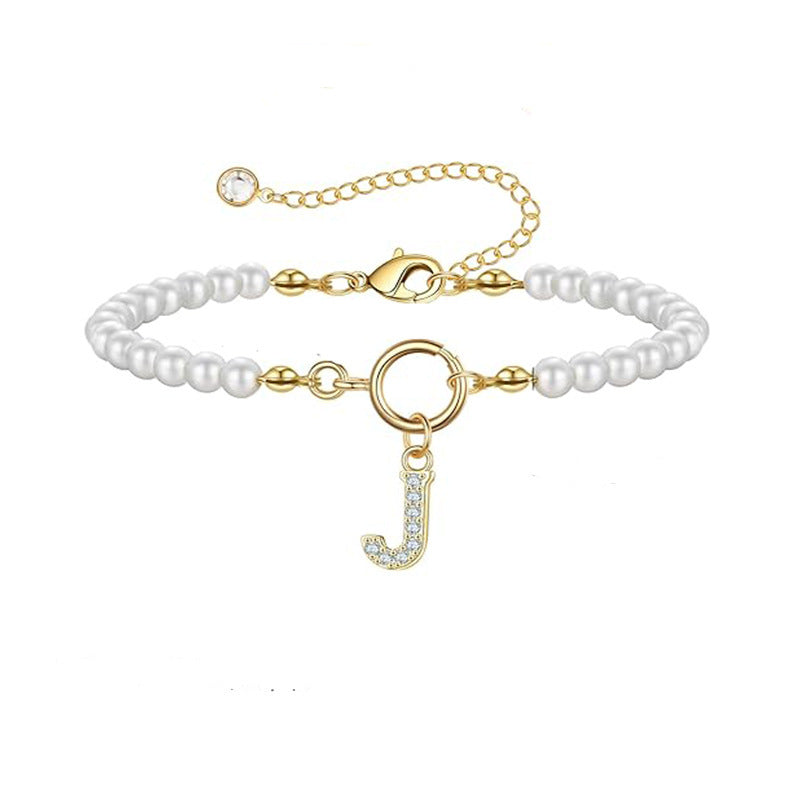 Auden Clé Buchstaben-Armband | Gold