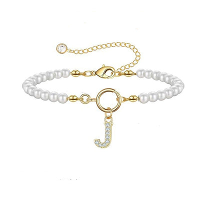 Auden Clé Buchstaben-Armband | Gold
