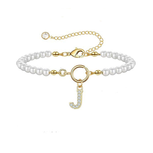Auden Clé Buchstaben-Armband | Gold