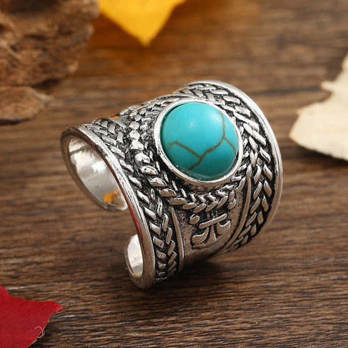 Ravik Stone Offener Ring | Weißgold