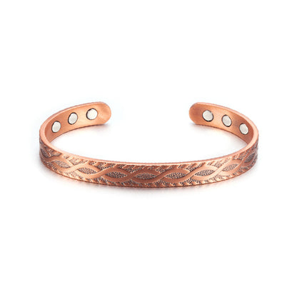 Amelie Kupferarmband mit Gittermuster