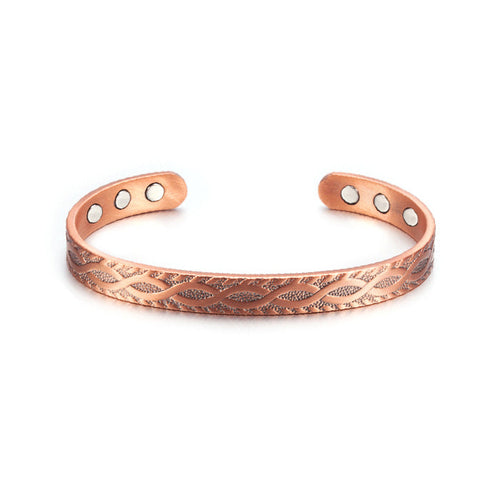 Amelie Kupferarmband mit Gittermuster