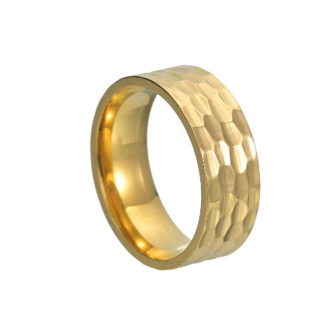 Varek Gehämmerter Bandring | Gold
