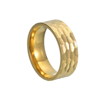 Varek Gehämmerter Bandring | Gold