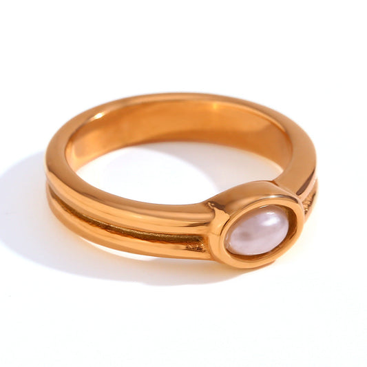 Lunara Perlenring | Gold