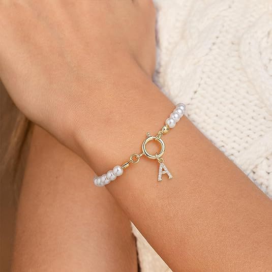 Auden Clé Buchstaben-Armband | Gold