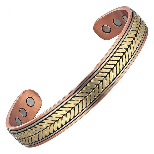 Vergoldetes Ebereschen-Kupferarmband