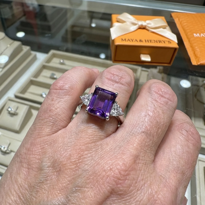 Trinity Amethystring | Weißgold