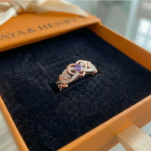 Violetheart Gold & Silver Ring | Mixed Gold