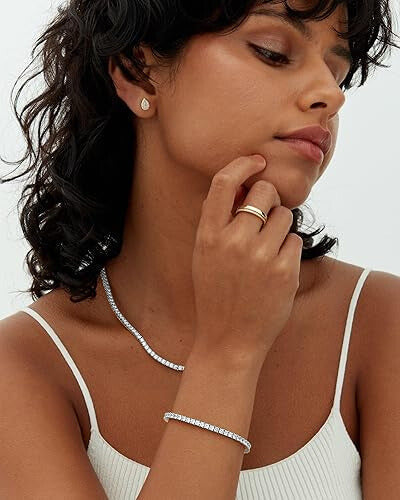 Tennisarmband | Weißgold