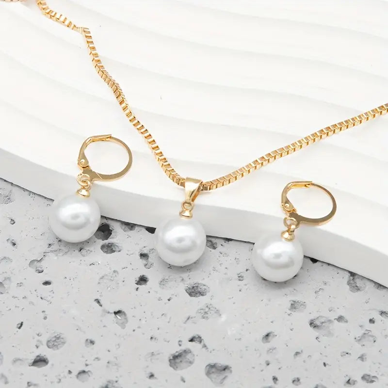Golden Grace Perlen-Schmuckset | Gold