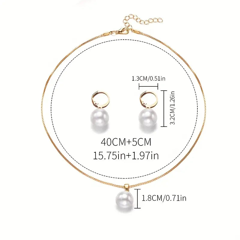 Golden Grace Perlen-Schmuckset | Gold