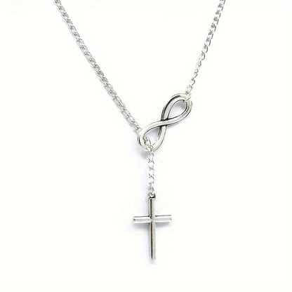 Ewiges Kreuz-Anhänger Halskette | Gold