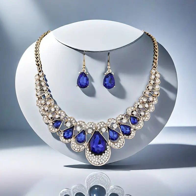 Maevina Zafiros Jewelry Set | Gold