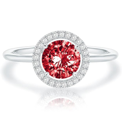 Rubinring „Crimson Glow Promise“ | Weißgold