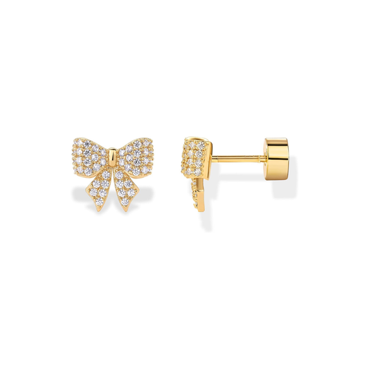 Ohrringe mit Schleifenmotiv | Gold