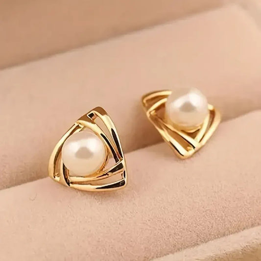 Exquisite Perlen- und Goldohrringe | Gold
